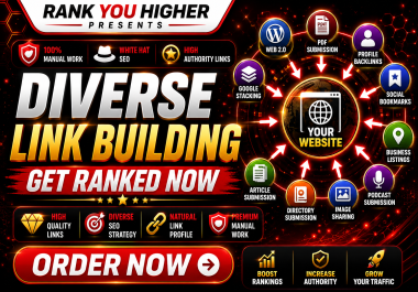 Powerful Diverse Link Building Service White Hat SEO Backlinks GET RANKED NOW