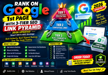 I Will Build High-Authority 3-Tier Contextual Dofollow Backlinks