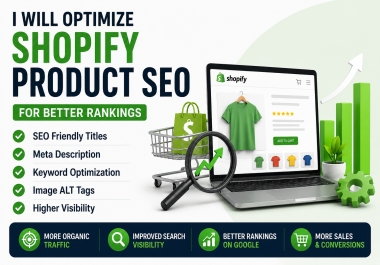 I will optimize Shopify product SEO for better rankings