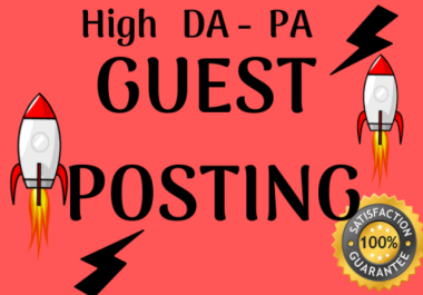 Write And Publish 5 Guest Posts on DA45-55 Real Websites All Niche Accept