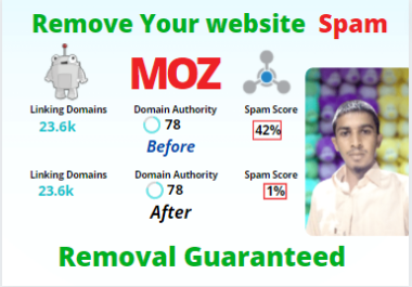 Disavow spammy,  toxic or bad seo backlinks to your website