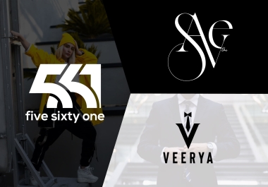 I will do modern clothing,  clothing brand,  monogram logo design