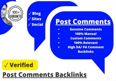 Give Blog comments on. gov and. edu High DA,  PA sites