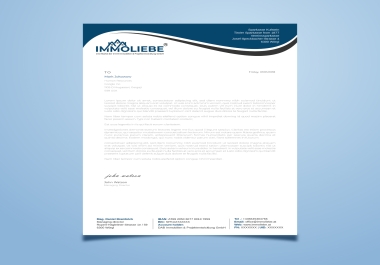 Simple and nice looking letterhead design