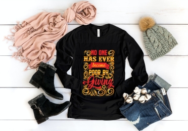 I will do Typography T-shirt Design and Mug Design within 24 hours