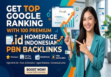 Get Top Google Ranking with 100 Premium. id Homepage Indonesian PBN Backlinks