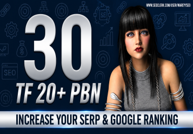 POWERFUL SERP BOOSTER - BEST GOOGLE RANKING PUMPER - With 30 TF 20+ PBN POST