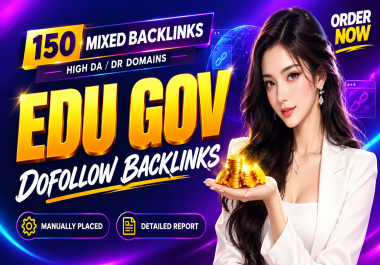 Build High Quality EDU GOV Backlinks with PBN,  Guest Posts,  Profile,  Blog Comments and Sidebar Links