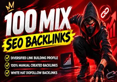 100 Mix SEO Backlinks PBNs,  Guest Posts,  Blog Comments,  Sidebar Blogroll,  Web 2.0 & Profile