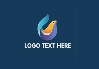 I will design digital 3d bird logo