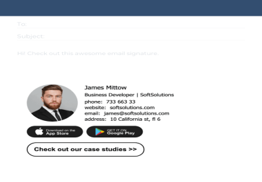 I will design a clikable email signature