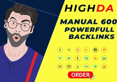 High Domain Authority social media profile backlinks for SEO link building