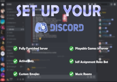 I will setup a discord server for your NFT. DAO and community