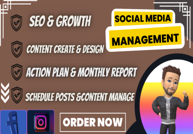 I will be your Social Media Manager for you
