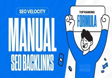 SEO VELOCITY - 1000 Manual Diversified Backlink Service