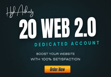 Manual 20 WEB 2.0 Backlinks Boost Your website in google