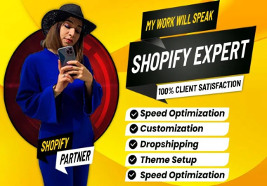 I will build a profitable dropshipping shopify store or shopify website,  shopify redesign