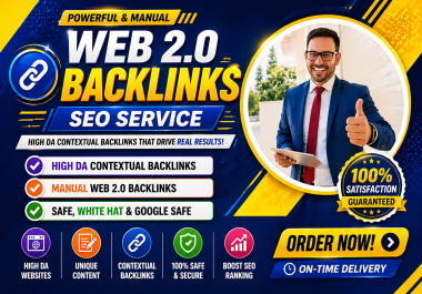 Hot Offer Buy-3 get-1 free Manual 1000+Web 2.0 High Quality Do-follow backlinks for website Ranking