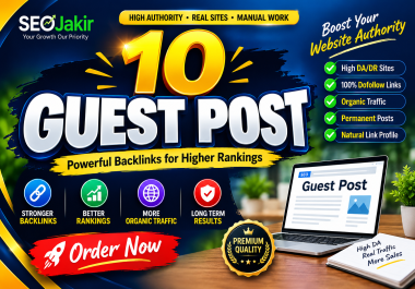 10 Premium Guest Post Backlinks Strengthen Your SEO Authority
