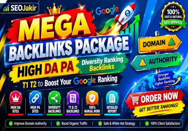 MEGA BACKLINKS PACKAGE HIGH DA PA Diversity Ranking Backlinks T1 T2 to Boost Your Google Ranking