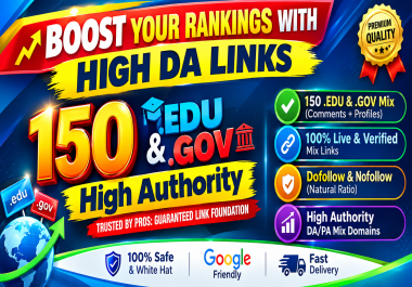 150 EDU/Gov Manually Created From Universities Domain SEO link building Backlinks