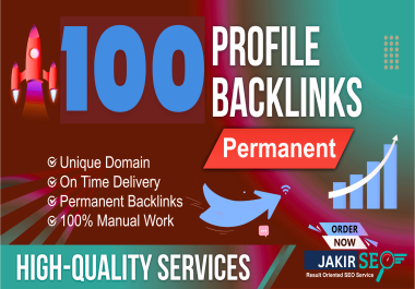 Rank Faster in 2025 with 100+ DA 80+ Dofollow Profile Backlinks - Manual SEO Power