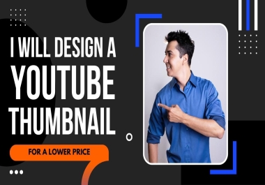 I will design amazing youtube thumbnail in 1 day