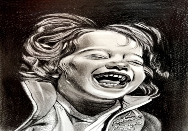 I will draw your portrait into realistic pencil sketch
