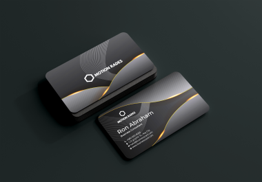 I will do a modern business card in 5 hours