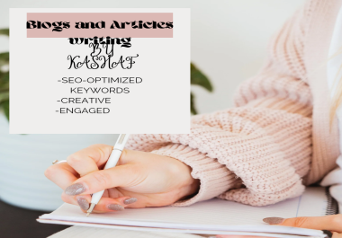Write blogs and Articles for your website