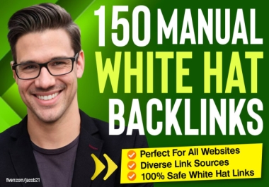 150 SEO backlinks white hat manual link building service for google top ranking badalgill7861