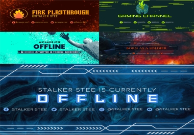 I Will craft professional twitch logo,  overlays,  and screens in 24hrs