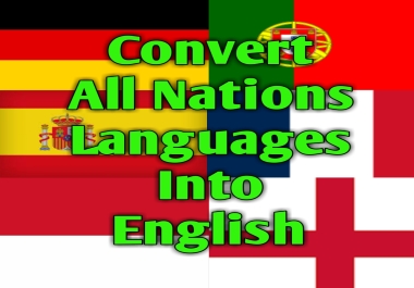 I will translate 1000 words from my native tongue into English.