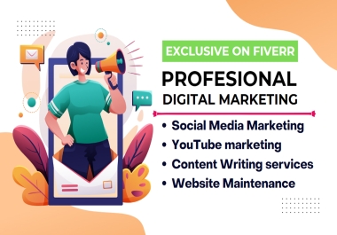 social media or digital marketing service