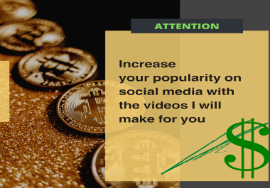 I will make a professional video about your topic. For social media and everywhere else