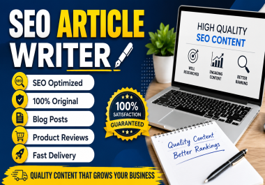 I Will Write SEO Articles for Your Website