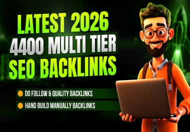 build 4400 high-power backlinks with a SUPER CHARGE Multi 3-tier SEO package
