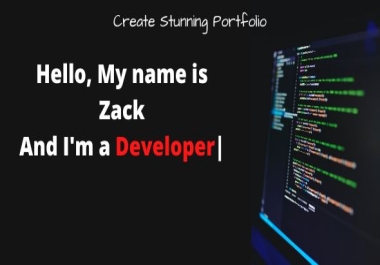 I will create professional personal portfolio