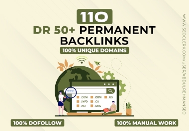 110 Unique Domain DR 50+ Permanent PBN Backlinks