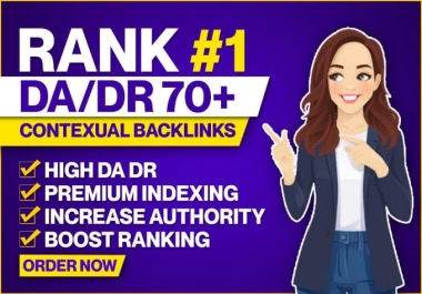 Manually Build 200&nbsp Powerful Authority&nbsp DA 70+ Dofollow High Authority SEO Backlinks