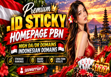 Get 155 Premium ID Homepage PBN Post on High-Quality DA DR - Indonesia domains