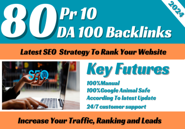 i will manually create 110 seo backlinks from unique domains DA 100