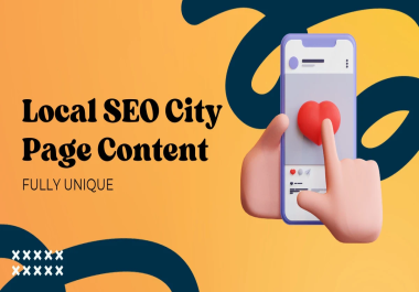 I will write unique local SEO city page content