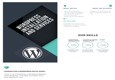 I will create a wordpress website for you