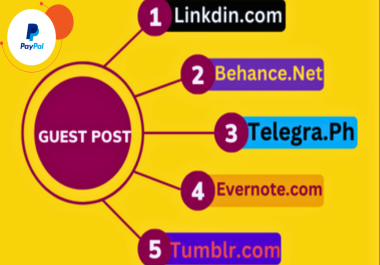 I will Write & publish 15 guest posts on high da sites with content including sites