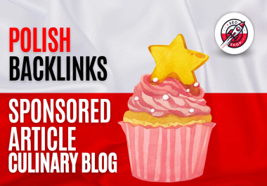 Guest post in food and cakes niche Polish blog