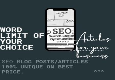 I will write your blog posts/ articles in 1 day