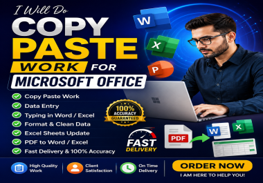 I Will Do Copy Paste Work Assignment and resume writing