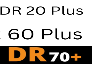 Increase DR 70 authority backlinks