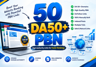 Ultimate 50 PBN Backlinks - High Authority Dofollow Backlinks